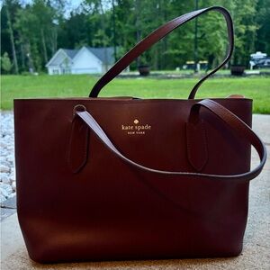 Kate Spade Burgundy Tote Bag- EUC 🌟